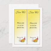 2 Bloemboeket Bewaar de datum Bladwijzer Aankondigingskaart (Voorkant / Achterkant)