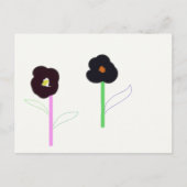 2 bloemen briefkaart (Voorkant)