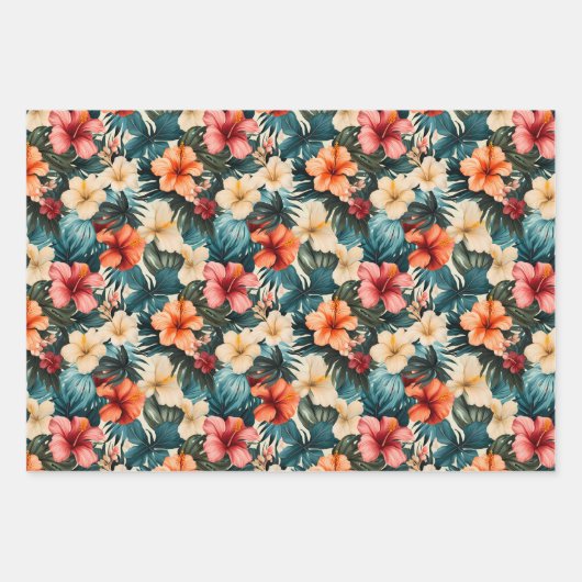 #2 Bloemen Patroon Inpakpapier Vel (Voorkant 2)