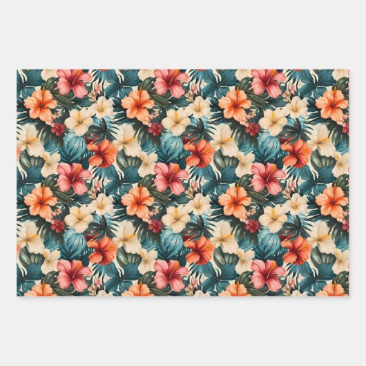 #2 Bloemen Patroon Inpakpapier Vel (Voorkant)