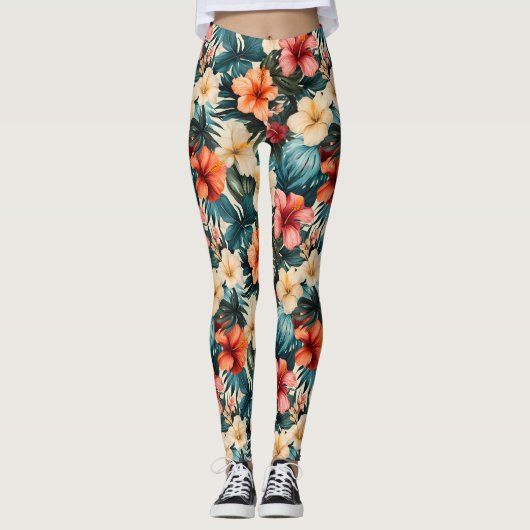 #2 Bloemen Patroon Leggings (Voorkant)