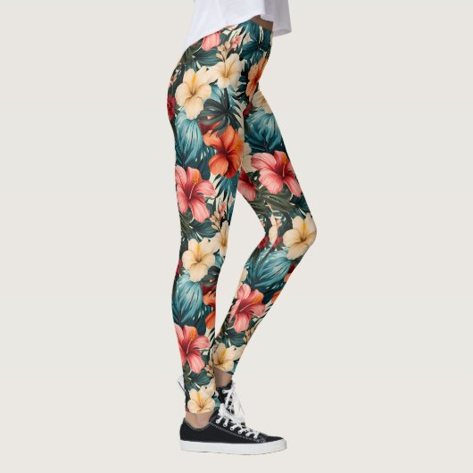 #2 Bloemen Patroon Leggings (Rechts)