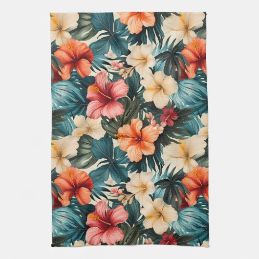 #2 Bloemen Patroon Theedoek (Verticaal)