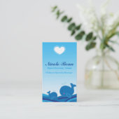2 Blue Whales Children's Boutique Visitekaartje (Staand voorkant)