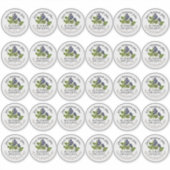 2" Blueberry Jam Mason Jar Lid Label Waterproof (Voorkant)