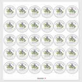 2" Blueberry Jam Mason Jar Lid Label Waterproof (Vel)