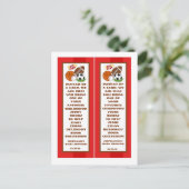 2 Boek markeert alle sterren rood Uitnodiging Briefkaart (Staand voorkant)