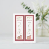 2 Boek Marks Abbys Boerderij Roze Girly Barn Anima Uitnodiging Briefkaart (Staand voorkant)