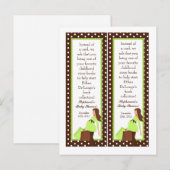 2 Boek Marks Green Mod Mom Polka Dots Uitnodiging Briefkaart (Voorkant / Achterkant)