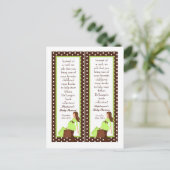 2 Boek Marks Green Mod Mom Polka Dots Uitnodiging Briefkaart (Staand voorkant)