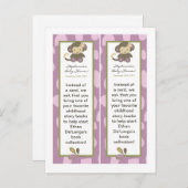 2 Boek Marks Jacana Meisje Oerwoud Zoo Dier Uitnodiging Briefkaart (Voorkant / Achterkant)