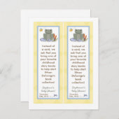 2 Boek Marks Leap Frog Turtle Bee Dragonfly Pond Uitnodiging Briefkaart (Voorkant / Achterkant)