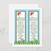 2 Boek Marks Rain-forest Oerwoud Animal Uitnodiging Briefkaart (Voorkant / Achterkant)