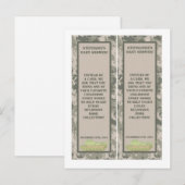 2 Boeken Merken ARMY ACU Camoflauge Digitale Camo Uitnodiging Briefkaart (Voorkant / Achterkant)