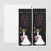 2 Boeken Merken Bruid Zebra Print Briefkaart (Voorkant / Achterkant)