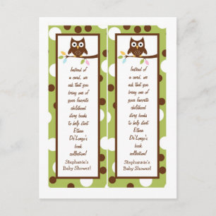 2 Boekmerken Forest Friends Owl Uitnodiging Briefkaart