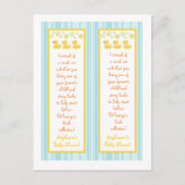 2 Boekmerken Rubber Ducky Bubbles Uitnodiging Briefkaart (Voorkant)