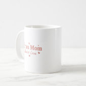 2-Boho Moeder Hart Typography Mok | Keramische Kof (Voorkant links)