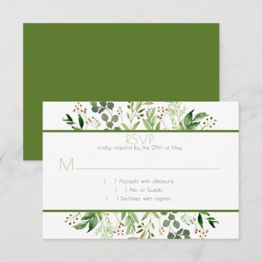 #2 Botanische droom RSVP (Voorkant / Achterkant)