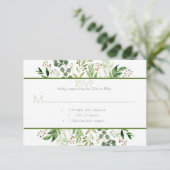 #2 Botanische droom RSVP Kaartje (Staand voorkant)