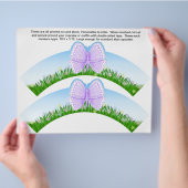 2 Boterfly Birthday Personaliseer Cupcake Wrappers Flyer (Hand)