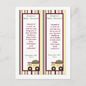 2 Bouwzone Baby shower Bladwijzer Uitnodiging Briefkaart (Voorkant)