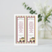 2 Bouwzone Baby shower Bladwijzer Uitnodiging Briefkaart (Staand voorkant)