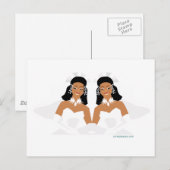 2 Brides etnische Briefkaart (Voorkant / Achterkant)