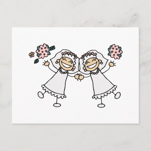 2 Bruiden Aankondigingskaart (Voorkant)