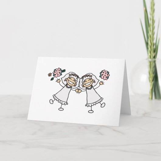 2 bruiden kaart (Voorkant)