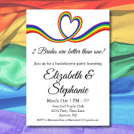 2 bruiden zijn beter dan een lesbische vrijgezelle kaart