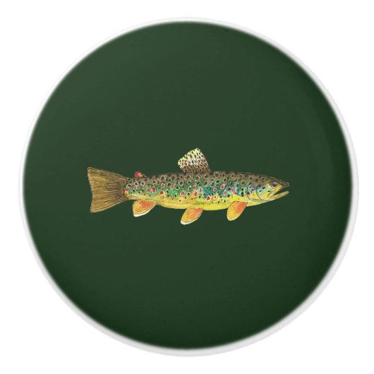 2 bruin keramische knop (Voorkant)