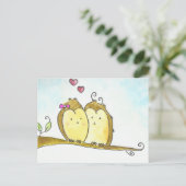 2 Bruine Eigenaars die samen rondstrooien Briefkaart (Staand voorkant)