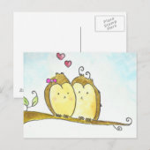 2 Bruine Eigenaars die samen rondstrooien Briefkaart (Voorkant / Achterkant)