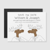 2 Bucks, The Moose - Bewaar de datum-magneet Magnetische Uitnodiging (Voorkant / Achterkant)