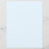 2 Budget Blauwe Bloemen Kruisdoop uitnodiging (Achterkant)