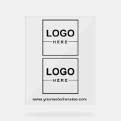 2 Business Logos Professional Acrylic Sign Acryl Bord (Voorkant)