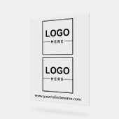 2 Business Logos Professional Acrylic Sign Acryl Bord (Hoek)