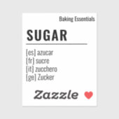 2 by 2 Multilingual Minimalist Modern Pantry Label (Vel)