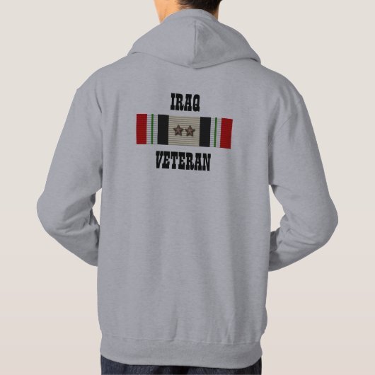 2 CAMPAGNE STERREN / IRAK VETERAAN HOODIE (Achterkant)
