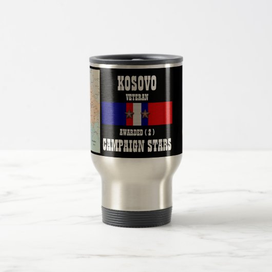 2 CAMPAGNESTERREN KOSOVO VETERAAN REISBEKER (Center)