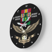 2 CAMPAIGN STARS GULF WAR VETERAN GROTE KLOK (Hoek)