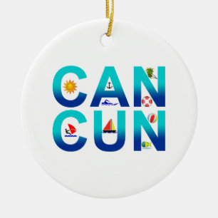 2 Cancun Keramisch Ornament