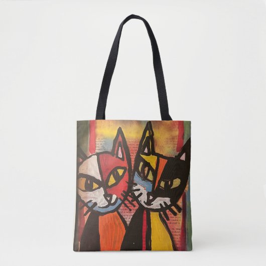 2 Cat Shoulder Tas (Voorkant)