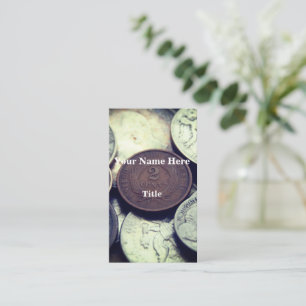 2 cent munten visitekaartje