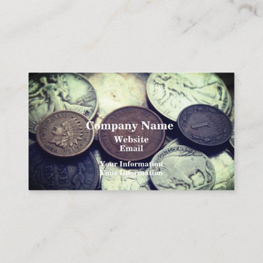 2 cent munten visitekaartje (Achterkant)