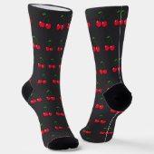 2 cherries pattern sokken (Gebogen)