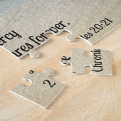 2 Chronicles 20:21 Prijs de Heer, voor Zijn genade Legpuzzel (Zijkant)