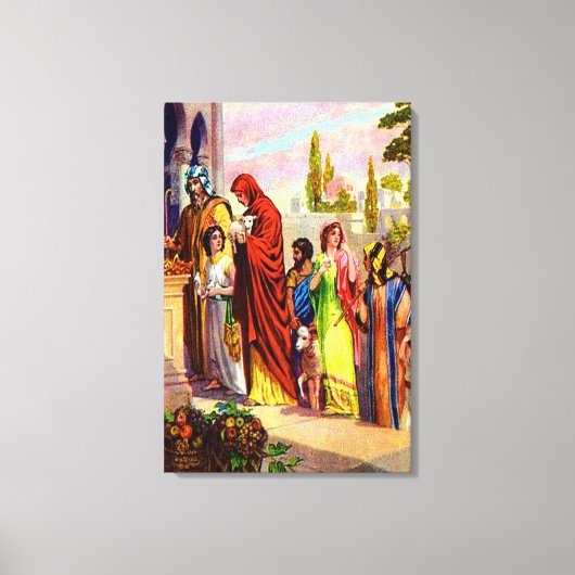 2 Chronicles 31 Draaiende Tithes aan het Lord Canv Canvas Afdruk (Voorkant)