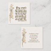 2 Chronicles 7:14 als mijn mensen bidden Vierkante Visitekaartje (Voorkant / Achterkant)